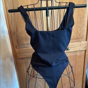 Good American Black Bodysuit One Piece